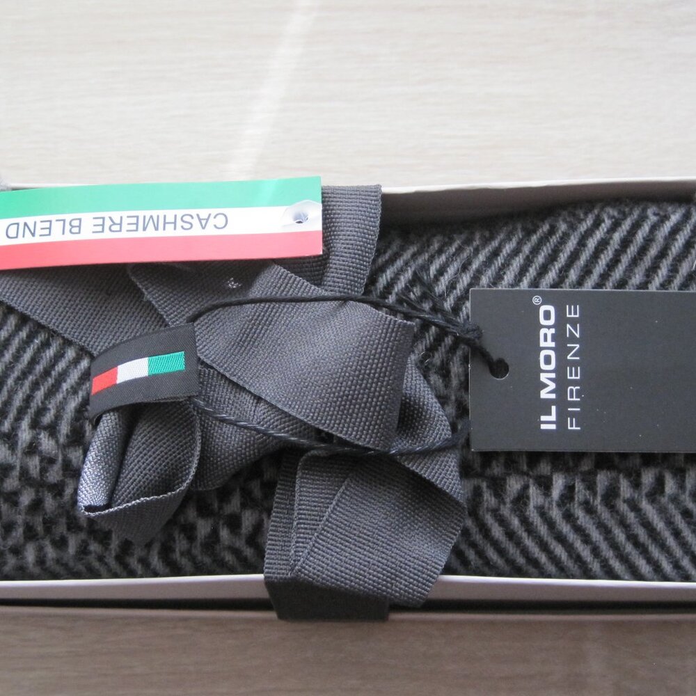 IL MORO FIRENZE Cashmere Blend Plaid Scarf Made in Italy